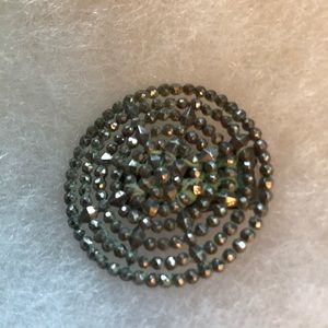 Silver color vintage scarf clip